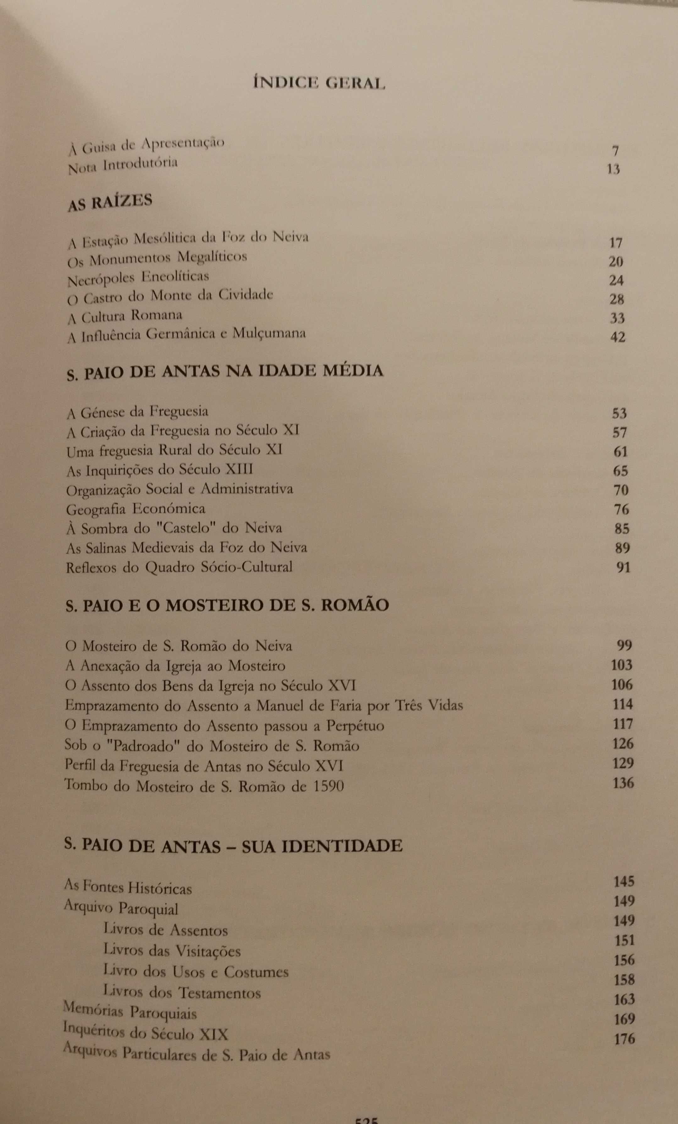 História de Esposende, São Paio de Antas - Monografia