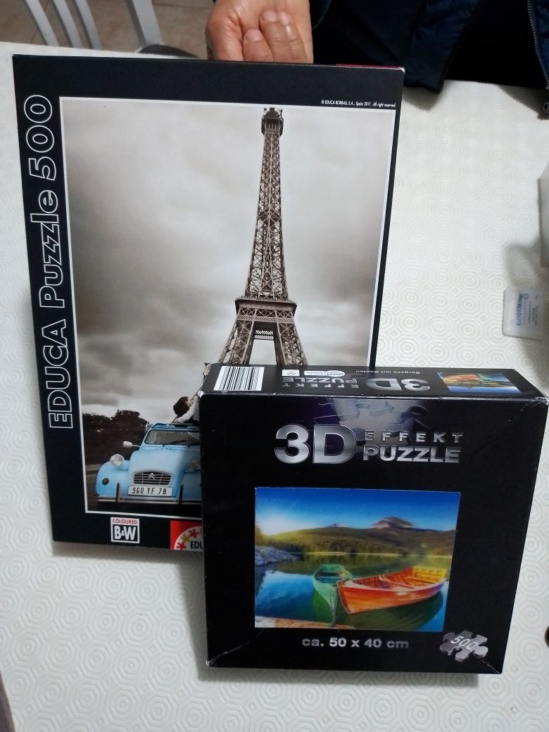 2 puzzles com 500 peças