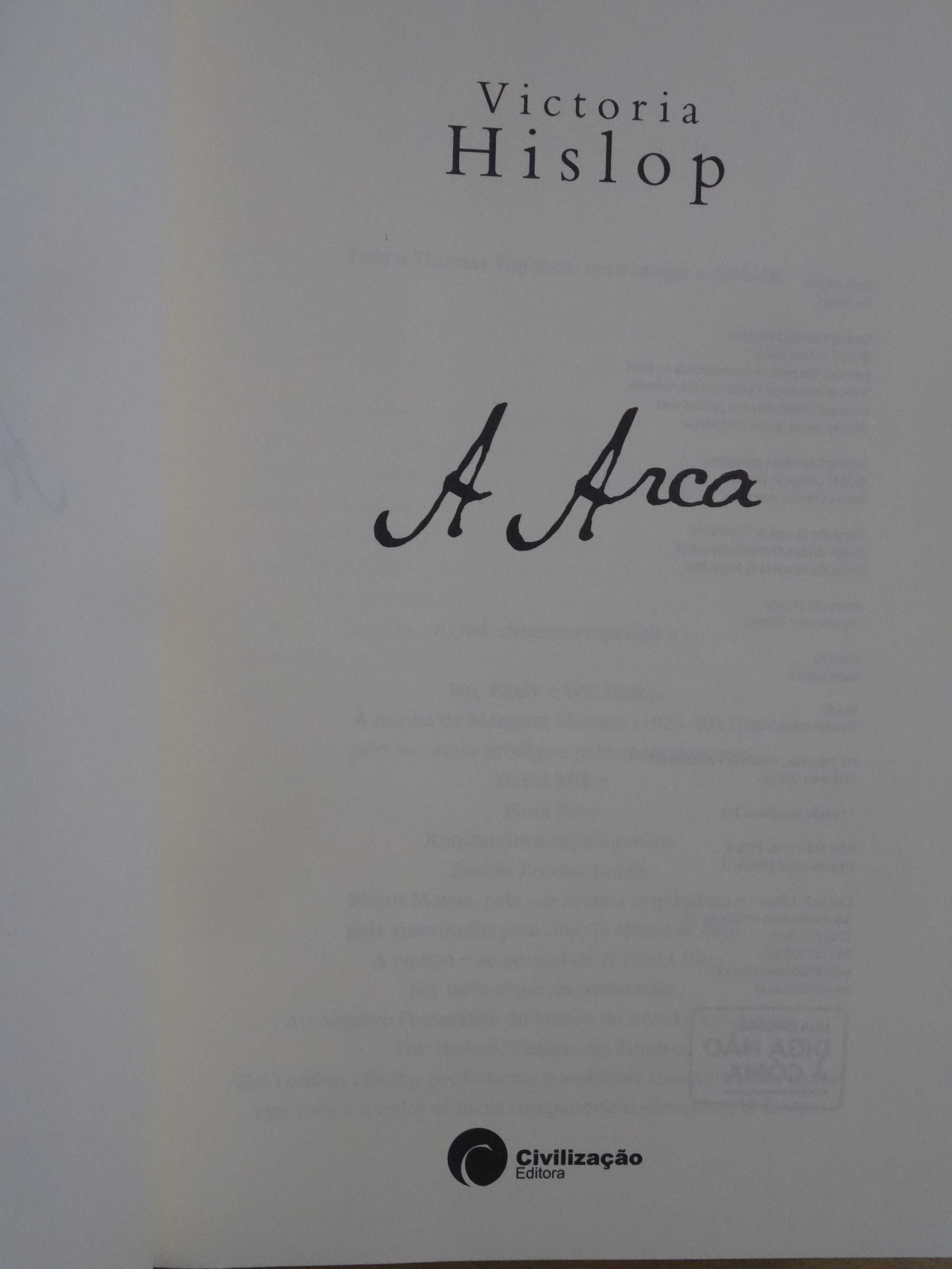 A Arca de Victoria Hislop - 1ª Edição