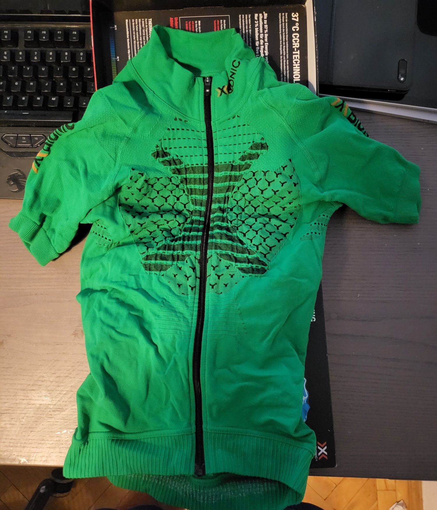 X-Bionic Koszulka kolarska Twyce zielona Jersey bionic xbionic rowerow