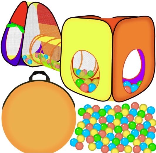 Namiot Domek Iglo Tunel + Piłki Dla Dzieci *okazja*