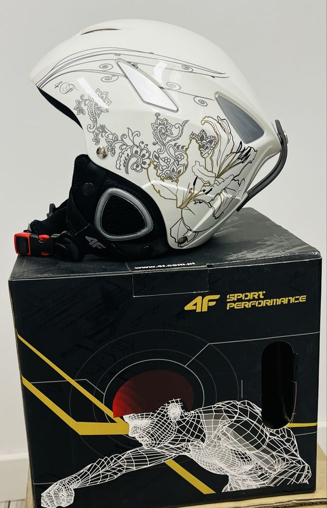 Kask Narciarski 4F Biały Nowy
