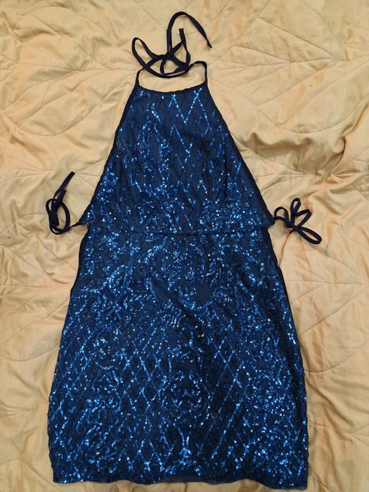 Sukienka sylwestrowa, imprezowa zielona r.L, 40, 12