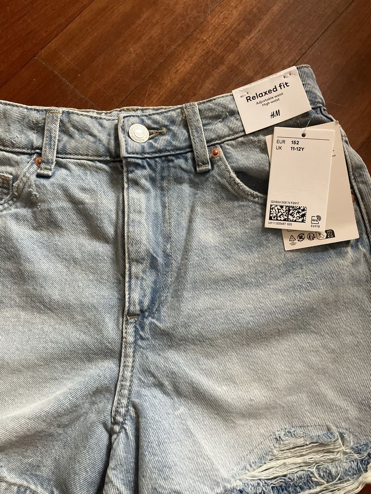 Szorty jeansowe H&M rozm 152 NOWE