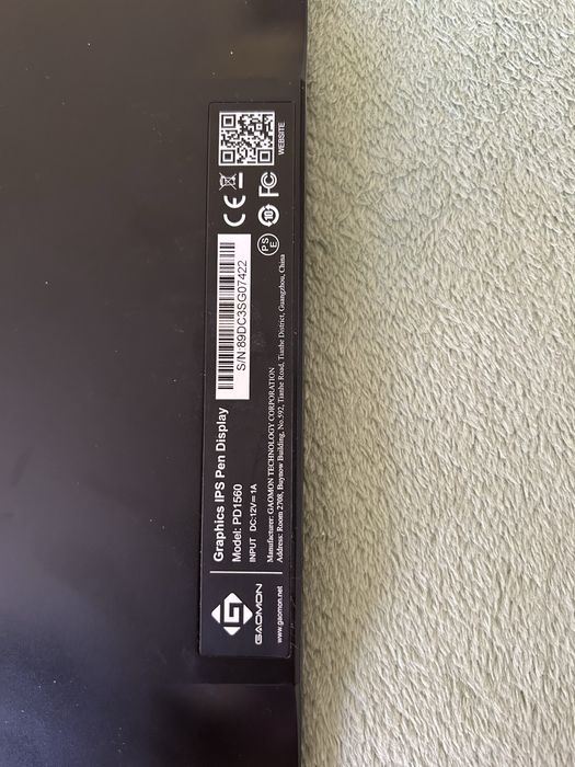 Графический планшет Gaomon PD1560