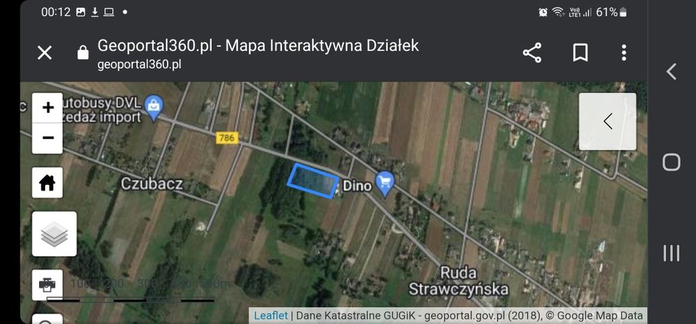 Sprzedam działkę w Rudzie Strawczyńskiej o powierzchni 8481m2
