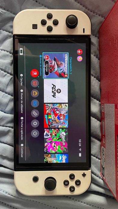Vendo Nintendo Switch + Jogo Super Mario Odyssey