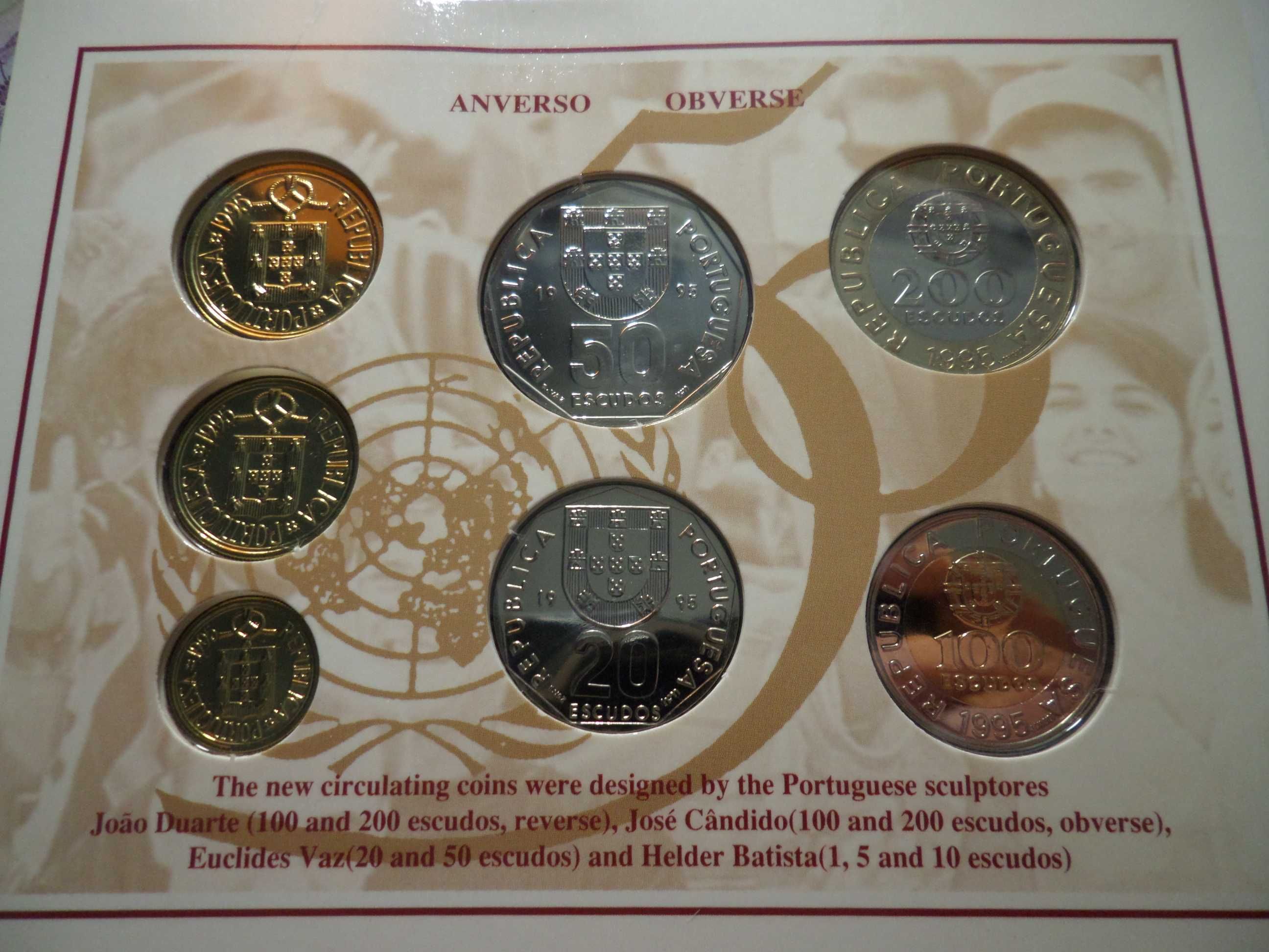 Série BNC , moedas correntes 'Escudos' , Ano 1995