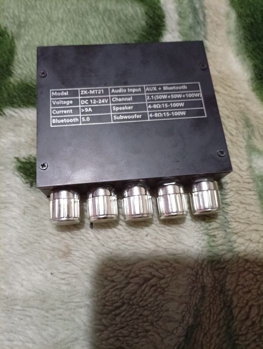 Супер усилитель звука 2 × 50 Вт + 1 × 100 Вт 2.1-канальный Bl-th 5.1