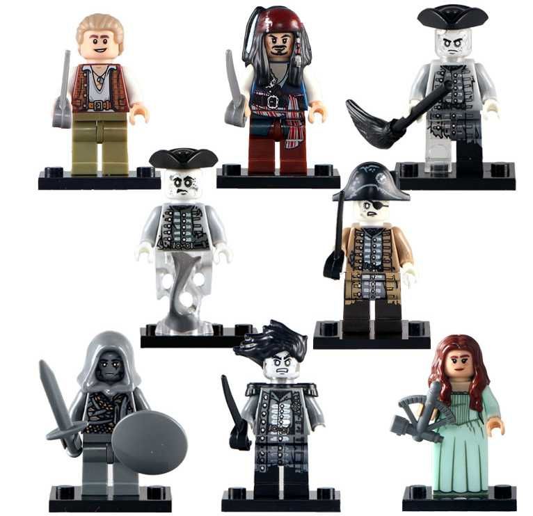 Bonecos minifiguras Piratas das Caraíbas nº4 (compatíveis com Lego)