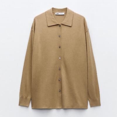 Zara светр кардиган поло вовна S розмір