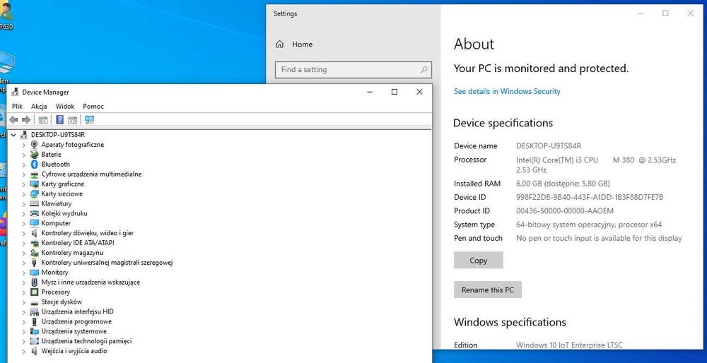 HP 630 Intel Core i3-380M, 2.53 GHz, 6GB SSD 128+ HDD 320 + Win10