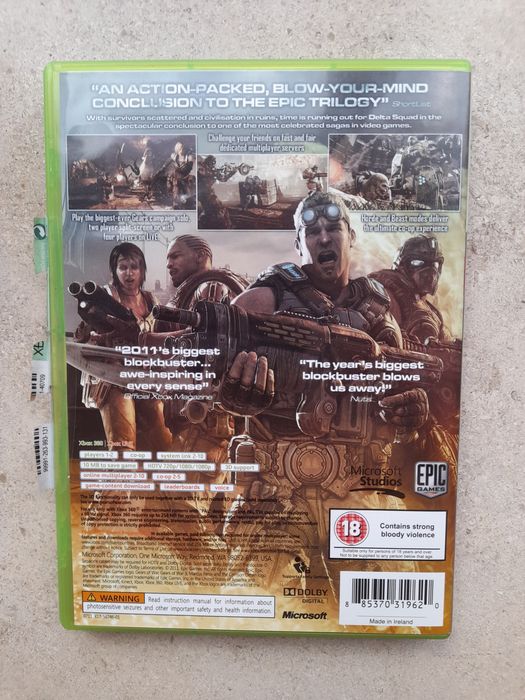 Jogo consola Xbox 360 "Gears of War 3"