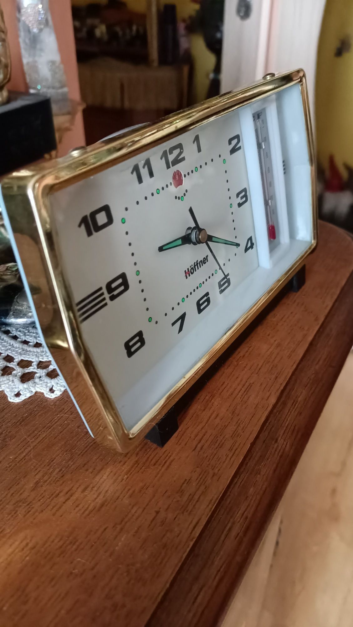 Zegar z budzikiem marki Höffner 
II połowa XX wieku