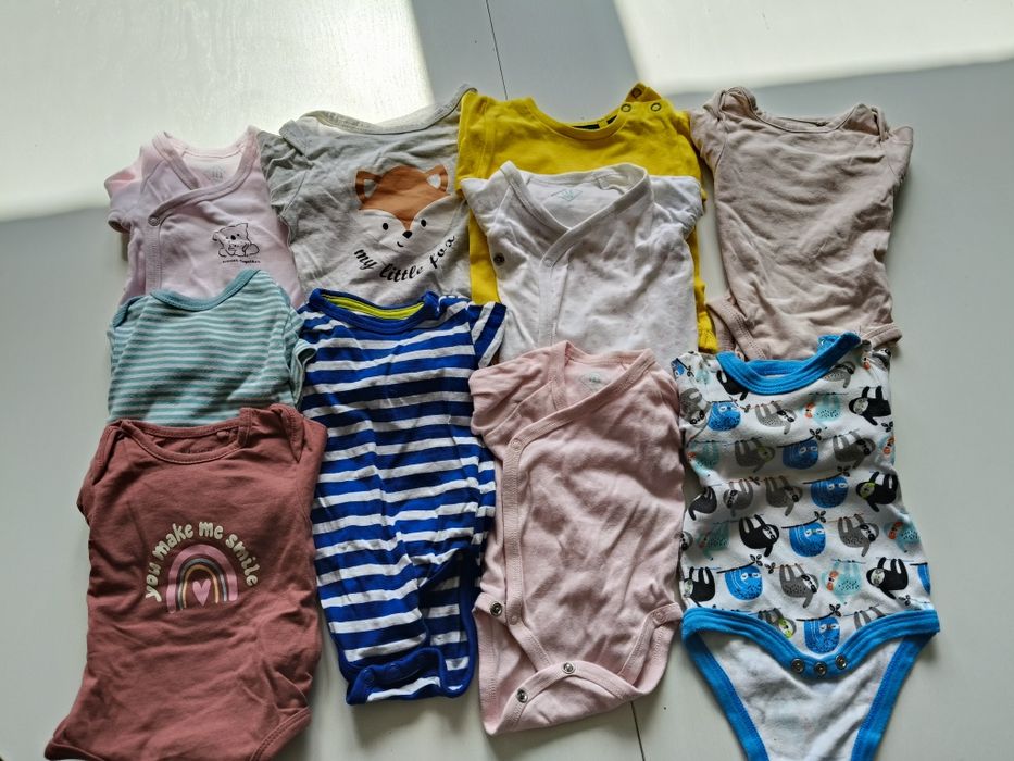 Mega paka ubranka ubrania wyprawka niemowlę dziewczynka 56-68