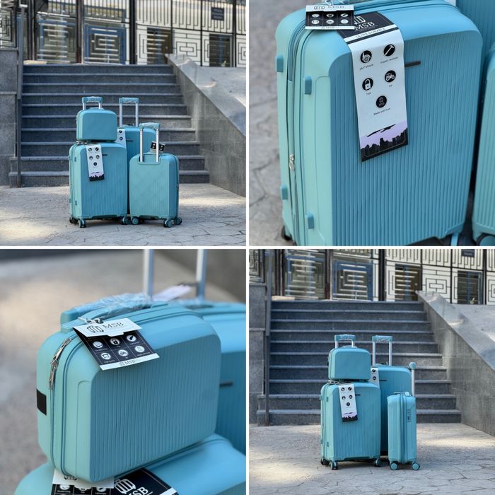 Полипропилен противоударный!Чемодан Турция на колесах,валіза,сумка