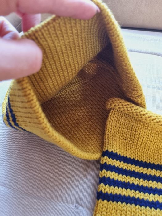 Czapka i komin kolor Oliwka oliwkowy złoty komplet zestaw