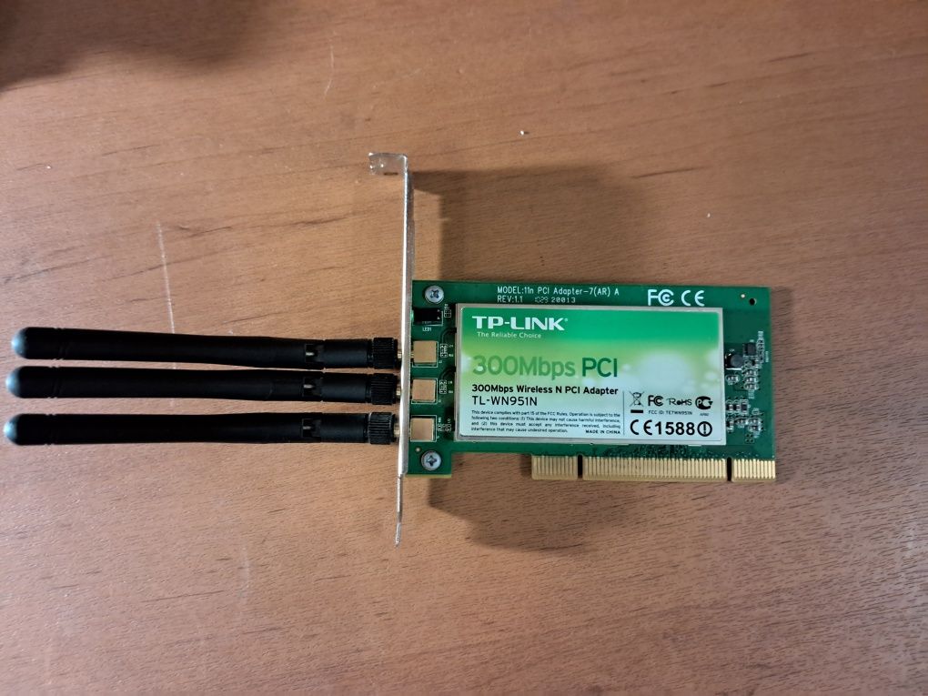 Беспроводной адаптер TP-Link TL-WN951N WRL 300MBPS ADAPTER PCI