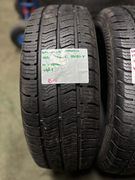2x 195/60R16 C 99/97T BARUM SNOVANIS 3 opona zimowa M+S 3PMSF