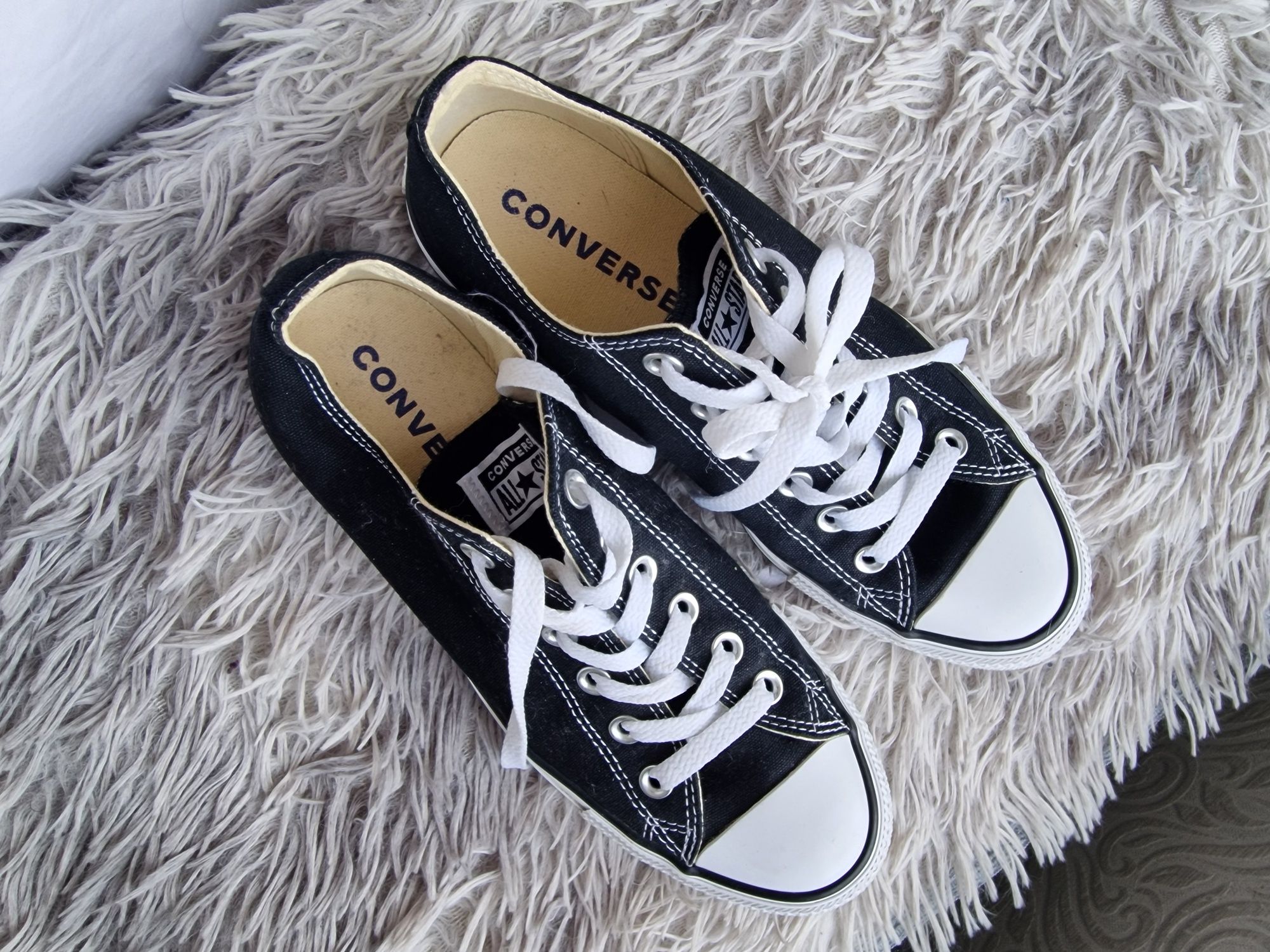 Класичні чорно-білі низькі кеди Converse All Star 39розмір