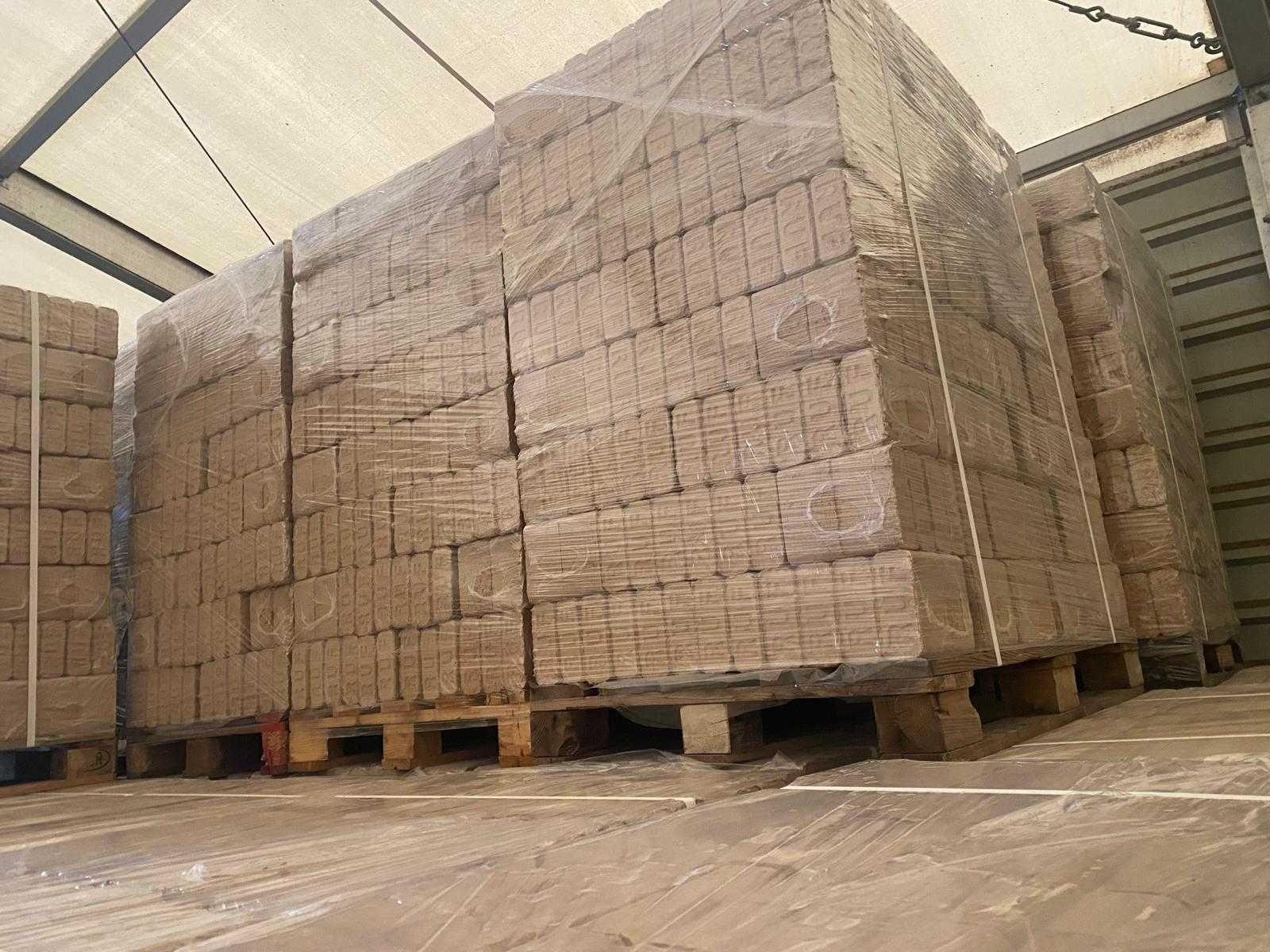 Brykiet drzewny DĘBOWY kostka RUF 5%< drewno dąb promocja Dowóz