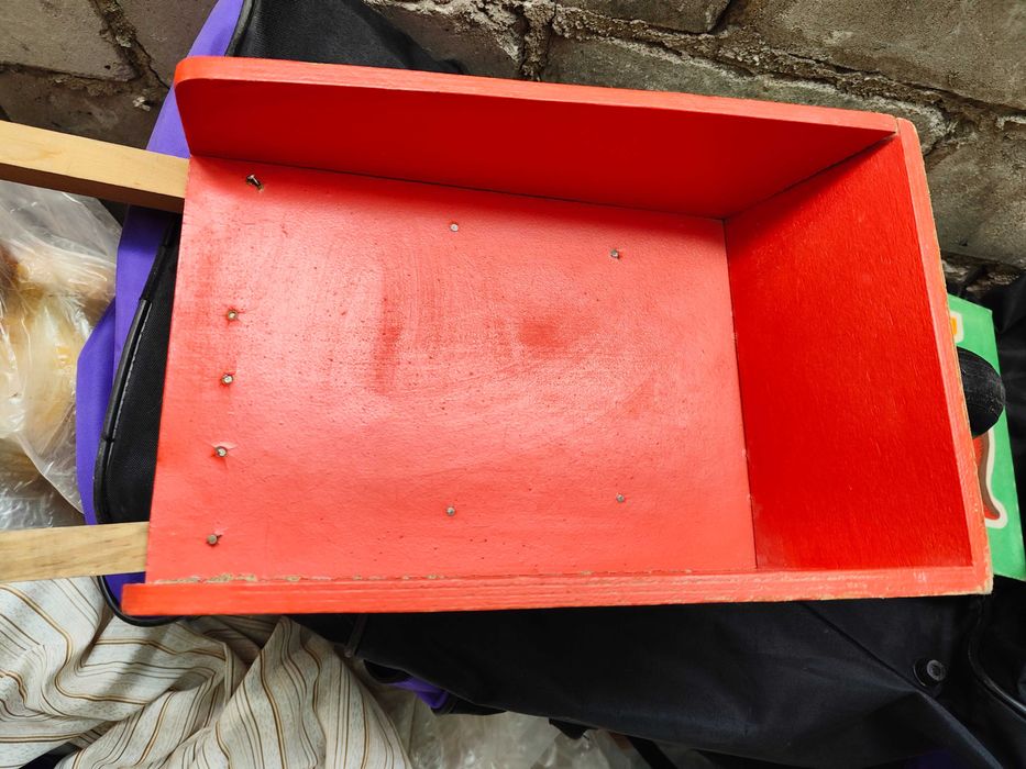 Retro Vintage PRL taczka zabawka dla dzieci