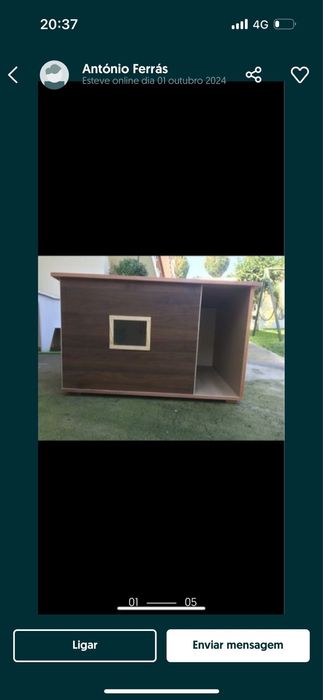 Casotas em madeira tratada para porte grande