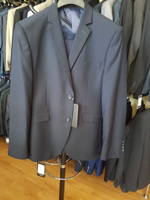Garnitur 176  stalowo-granatowy pas 84