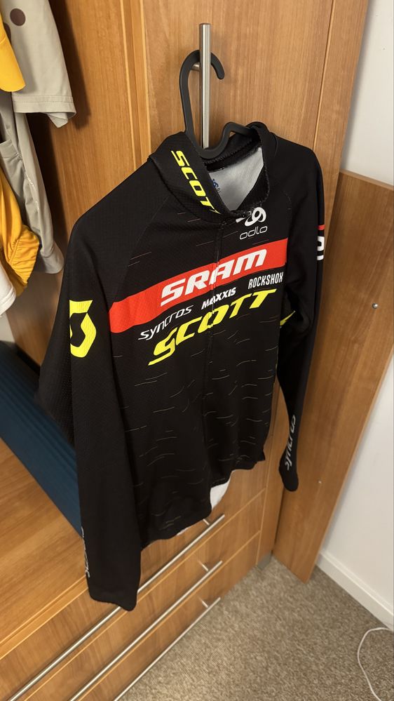 Bluza męska szosa rower Odlo Sram Scott Zip Full