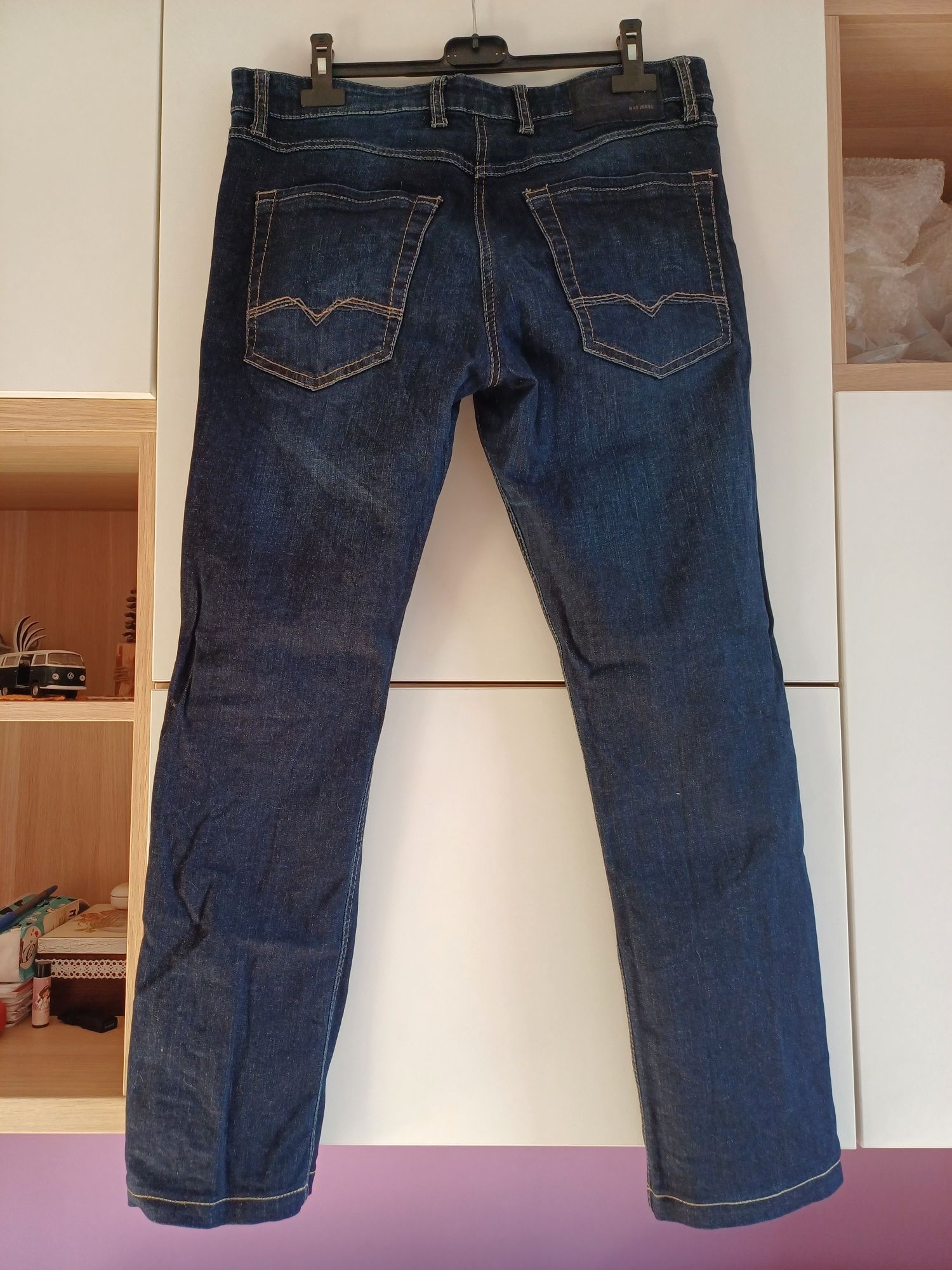 Jeansy straight wysoki stan XL 42 mac jeans
