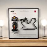 Рамка 2в1 Модель Bburago RB19 Траса Qatar GP 23 1/43 #1 Max Verstappen