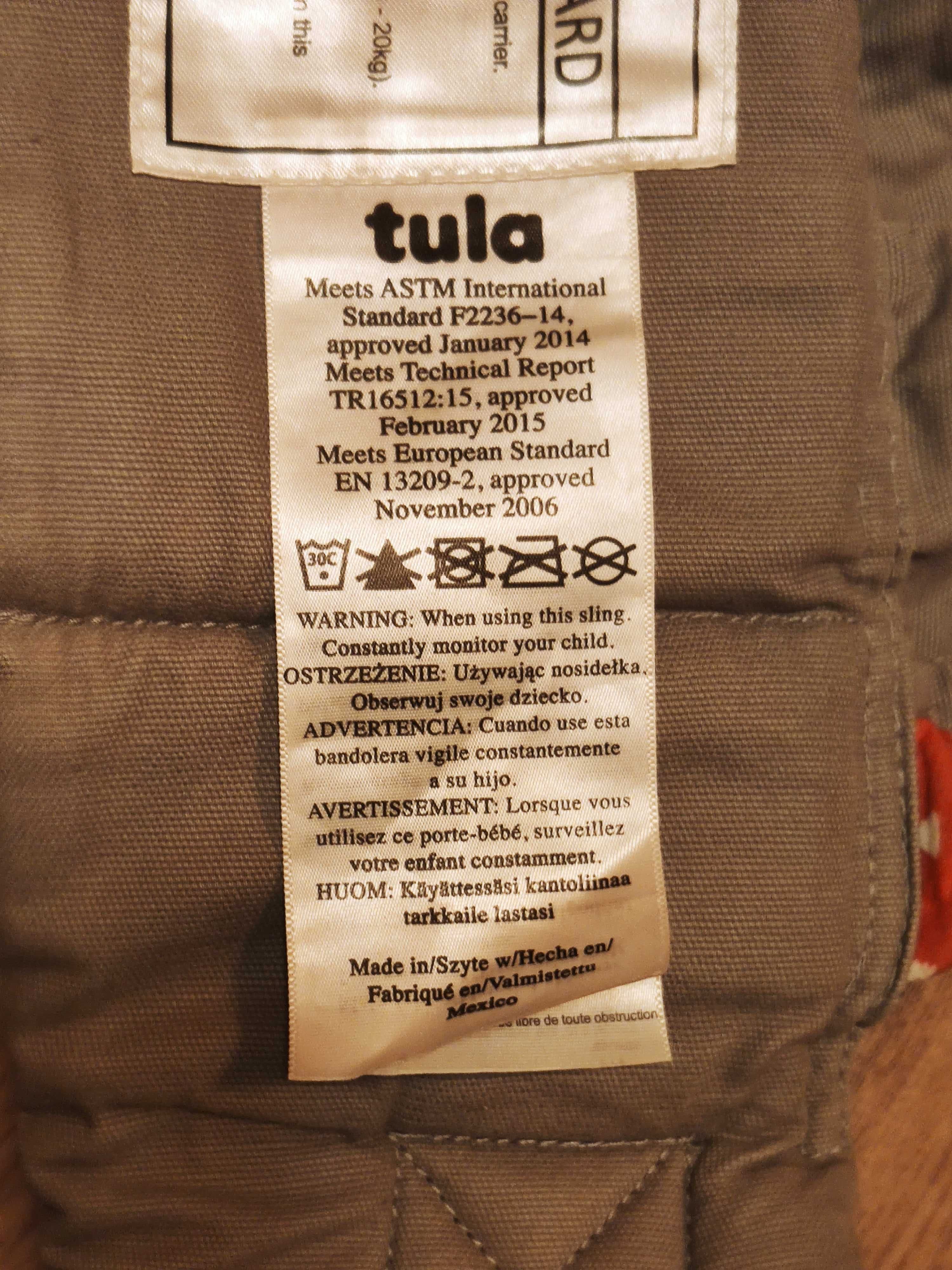 Tula Standard + wkładka dla niemowlaków