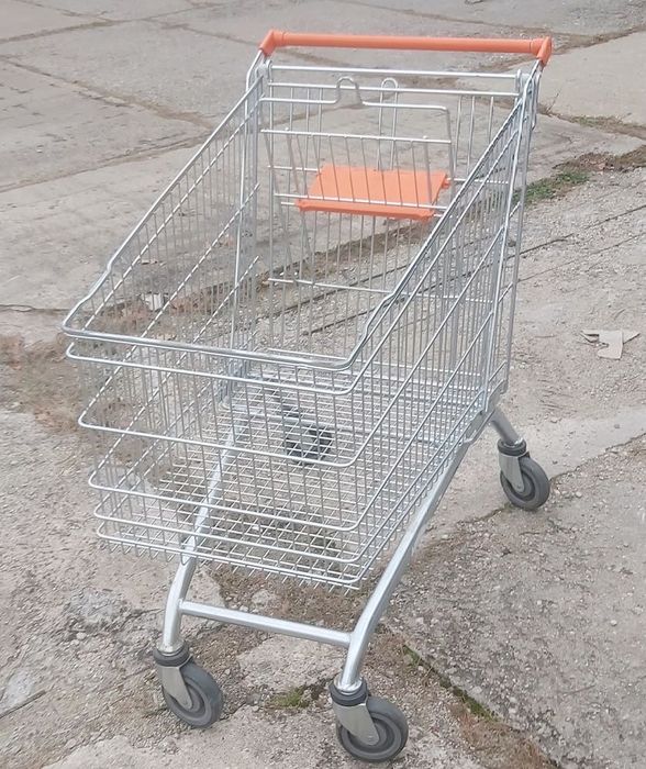 Duży wózek sklepowy Wanzl EL 212 o nośności do 130 kg, jak nowy.