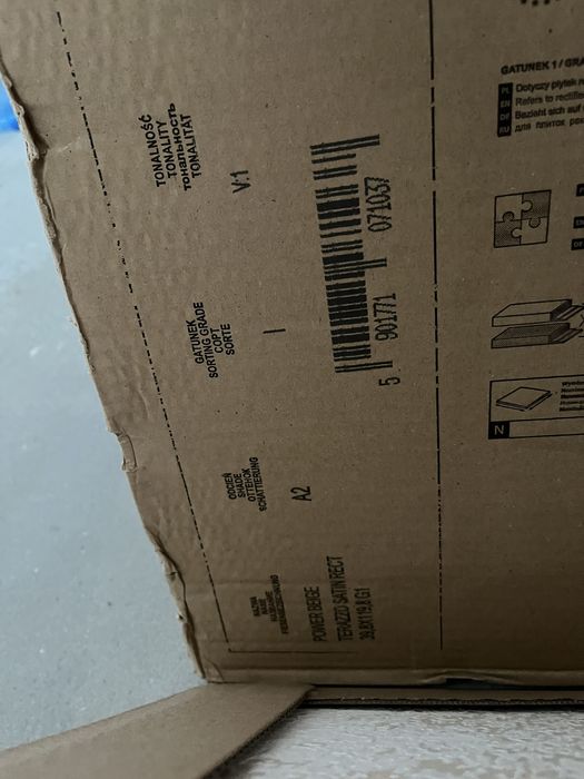 Gres płytki Opoczno Power Beige Terazzo Satin 40x120 mat 60x60