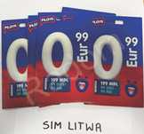 Litwa karty sim sieci Pildyk nowe startery litewskie anonimowe 1euro