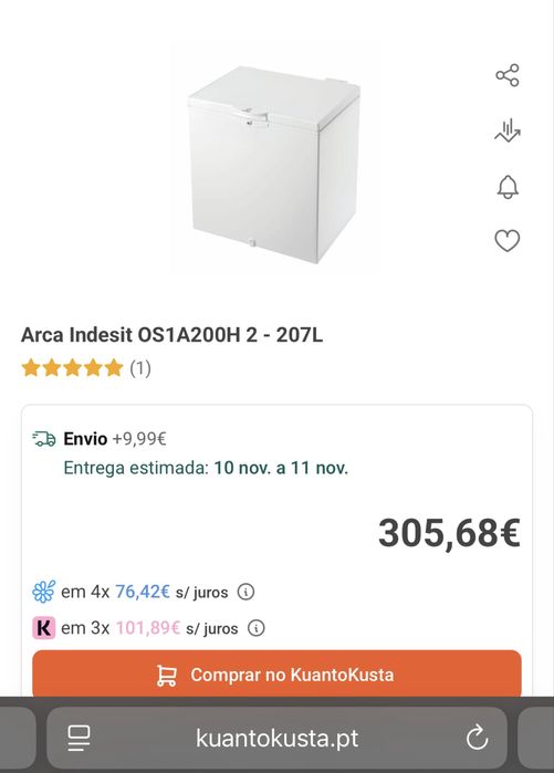 Arca Indesit OS1A200H 2 - 207L