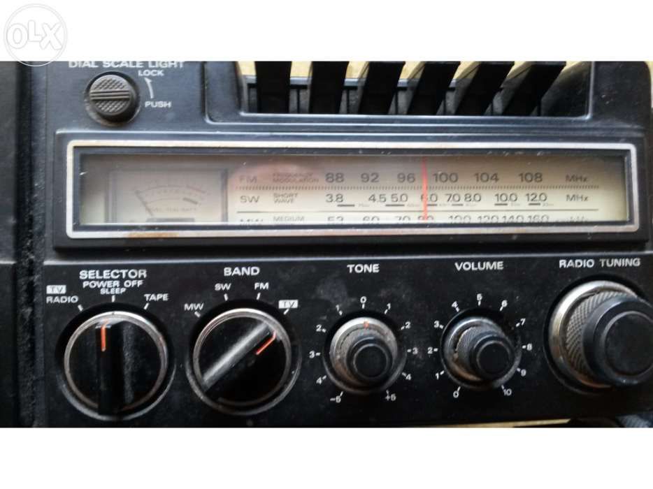 Tv-fm/sw/mw radio cassette recorder