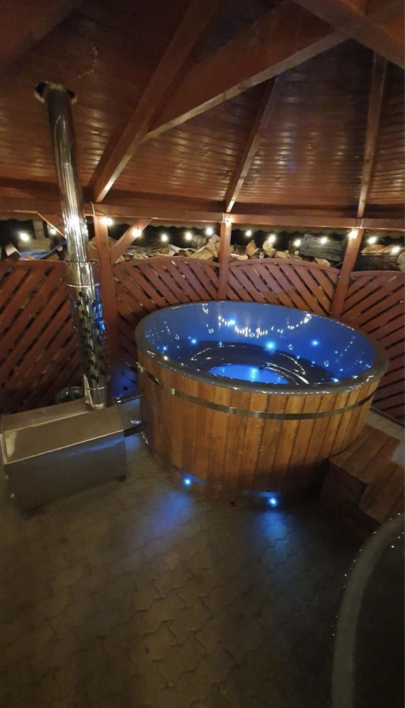 Domek z jacuzzi, sauna na wsi na wylacznosc