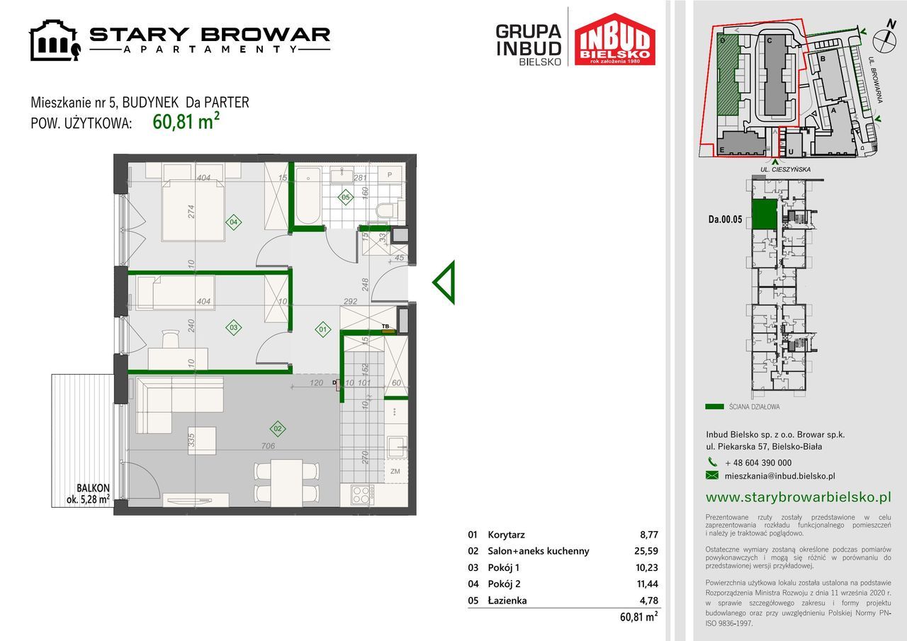 Stary Browar | mieszkanie 3-pok. | D_5