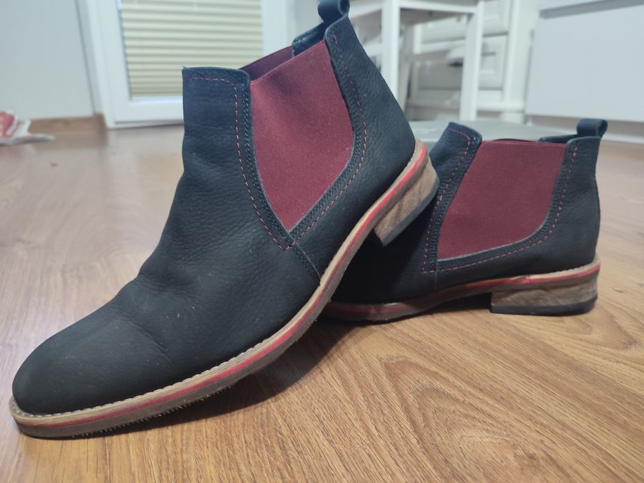 Buty męskie, botki męskie, eleganckie, rozmiar 42