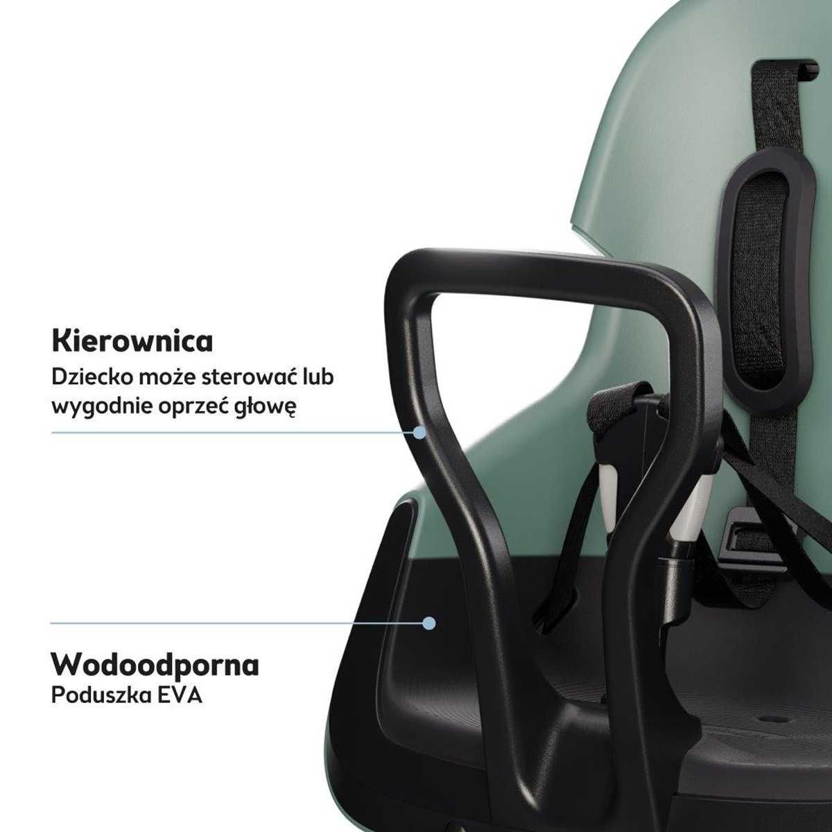 Przedni fotelik rowerowy z osłoną Bobike Exclusive Evolve Mini