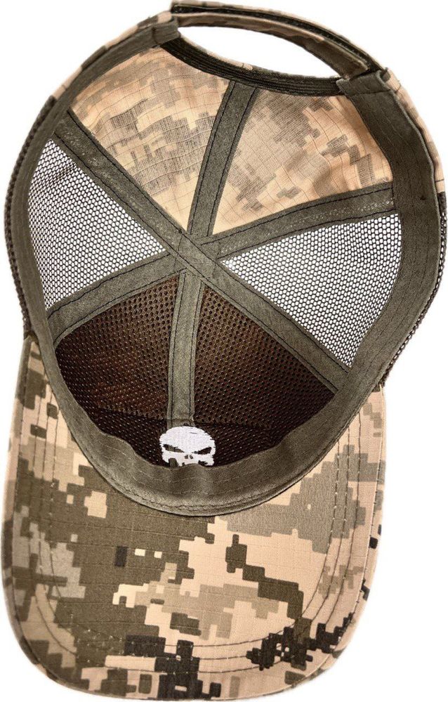 Тактична військова кепка бейсболка  каратель Punisher піксель one size