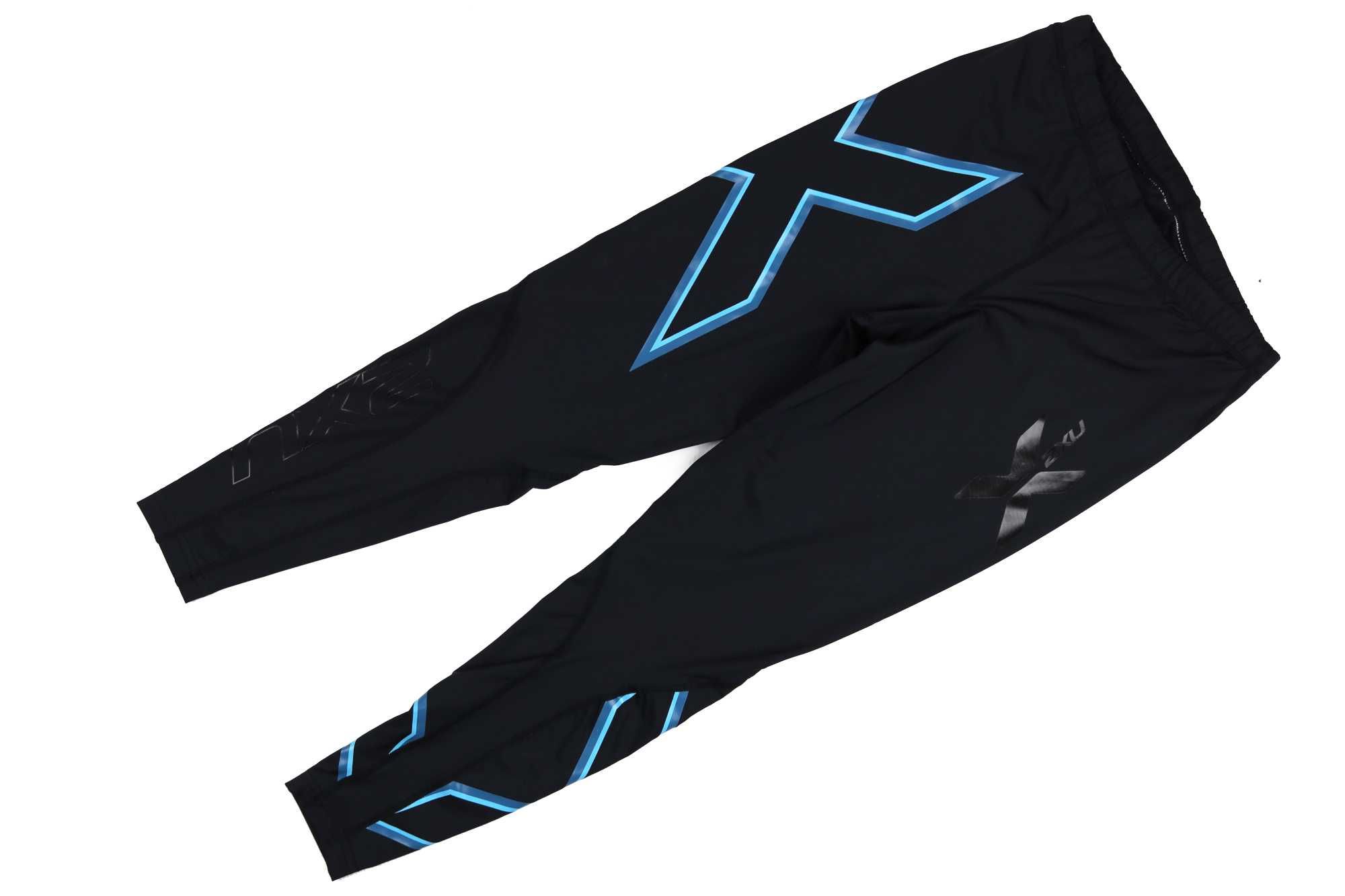 2XU kompresyjne legginsy czarne X błękity lady M