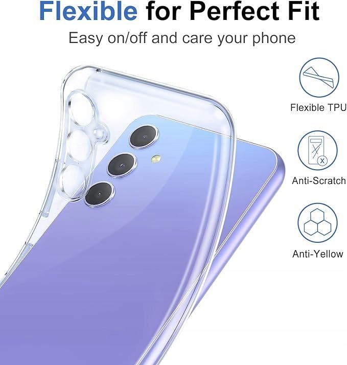 Etui PLECKI do Samsung Galaxy A34 5G przezroczyste, ultra cienkie