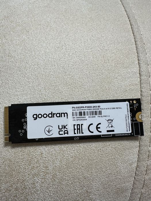 SSD ДИСК‼️2TB‼️2000Gb‼️5000 МБ/с‼️M.2 2280 Goodram PX600 3D NAND QLC