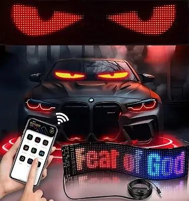 Led-панель анімовані очі, очі диявола.