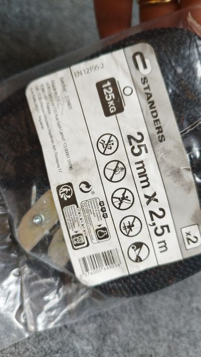 Zestaw 2 sztuk pasy transportowe 25mmx2,5cm