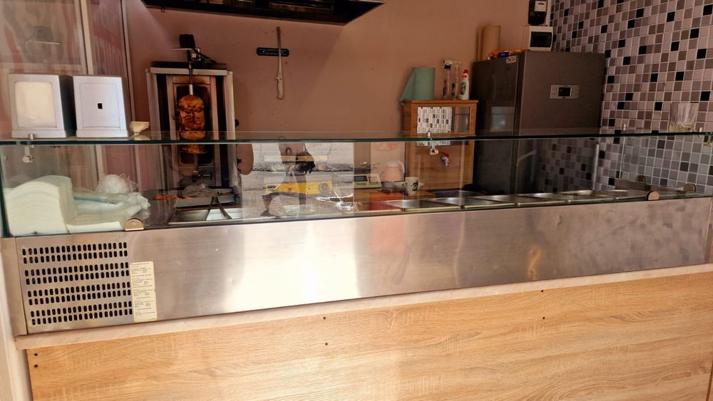 Тестомес витрина для топпинга шаурма саладета саладетта