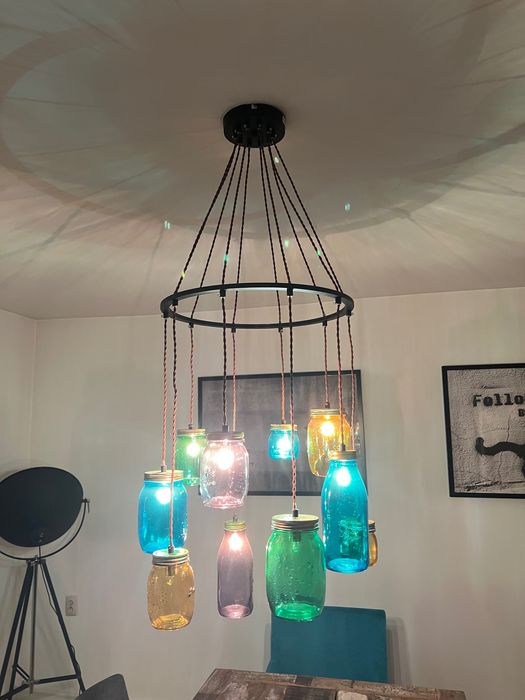 Lampa ze „słoikami”