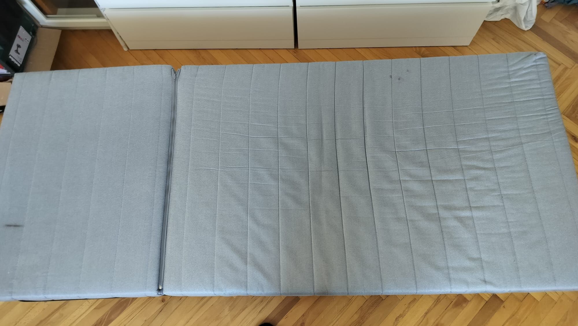 Fotel rozkładany do spania Ikea (stelaż+materac)